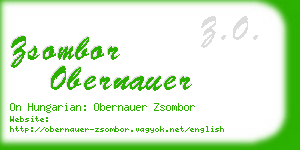 zsombor obernauer business card